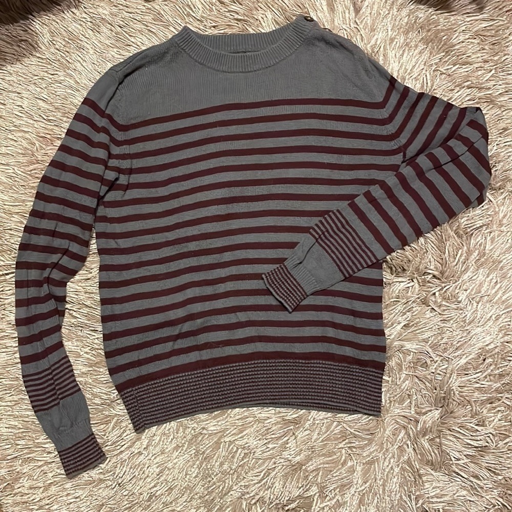 Bdg Urban Outfitters Gray & Black Long Sleeve Sweater